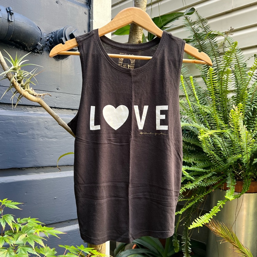 Spiritual Gangster Love Tank XS Black